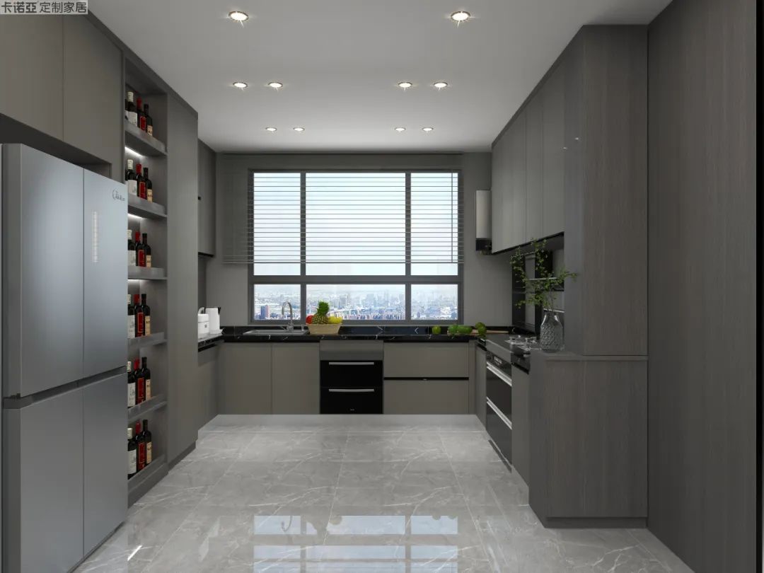 無拉手門板設計，使整體立面美觀協(xié)調(diào)