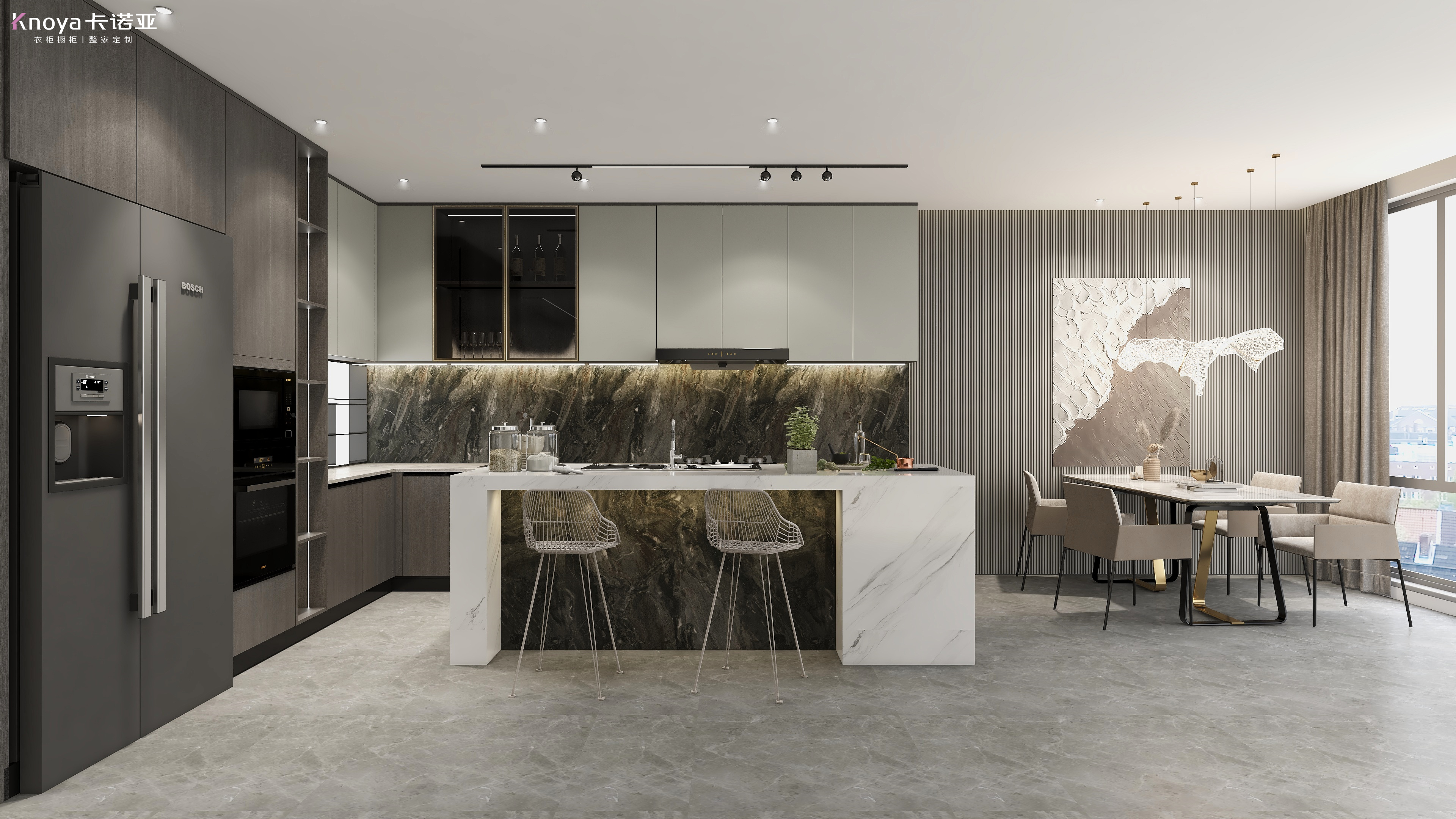 L型廚房結(jié)合島臺(tái) L型廚房結(jié)合島臺(tái)